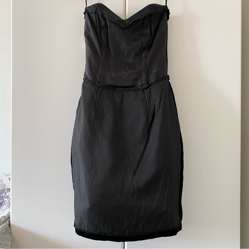 Vintage Jessica McClintock Gunne Sax Velvet Mini Dress - Picture 9 of 16